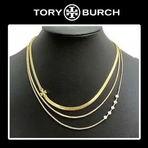 Tory Burch Kira Multi-Strand Layered Necklace. NWT